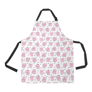 Pig Pattern Print Design 03 All Over Print Adjustable Apron