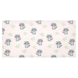 cute raccoons leaves pattern Tablecloth