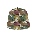 Japanese cranes flying forest dot pattern All Over Print Snapback Cap