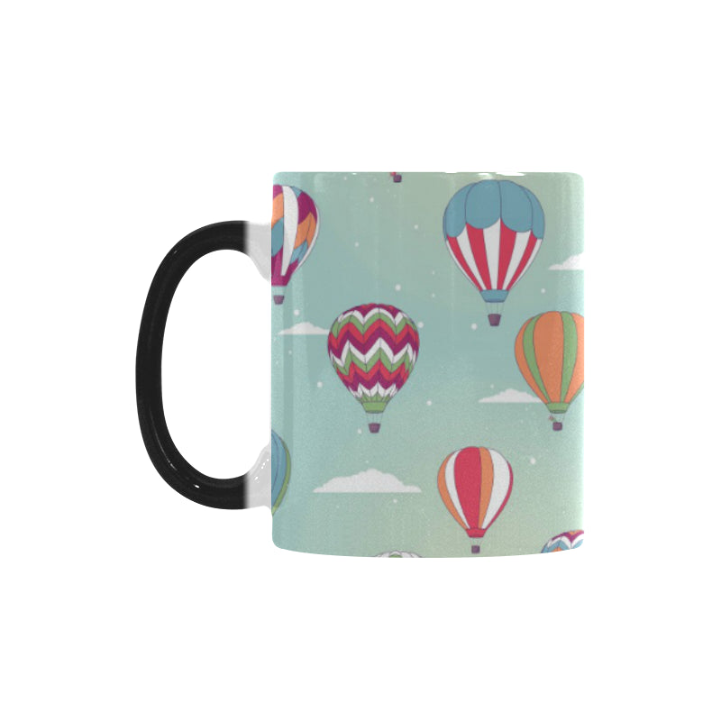 Hot Air Balloon design Pattern Morphing Mug Heat Changing Mug