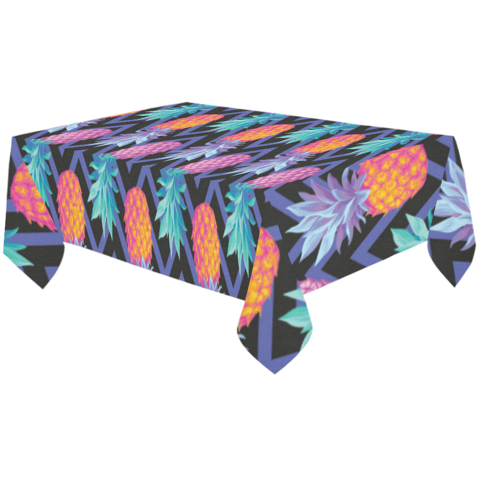 Pineapples pattern zigzag background Tablecloth