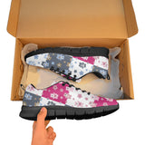 Teddy Bear Pattern Print Design 03 Women's Sneaker Shoes