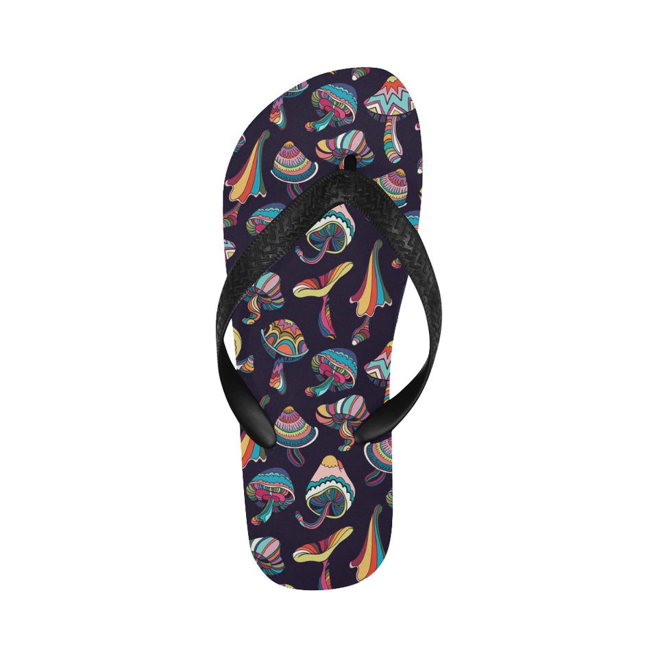 Colorful mushroom pattern Unisex Flip Flops