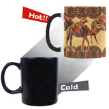Camel polynesian tribal design pattern Morphing Mug Heat Changing Mug