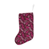 Lips Pattern Print Design 03 Christmas Stocking