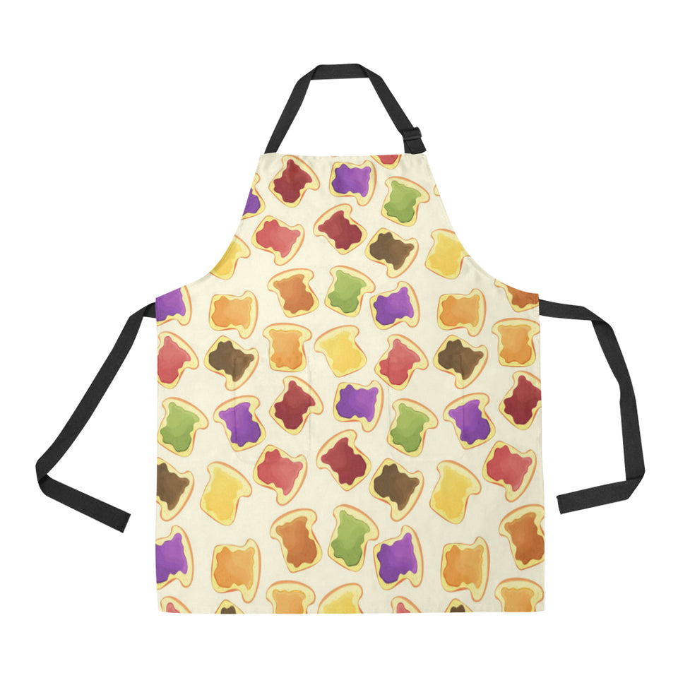 Bread Toast Pattern Print Design 02 All Over Print Adjustable Apron