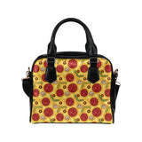 Pizza texture pattern Shoulder Handbag