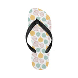 colorful onions white background Unisex Flip Flops