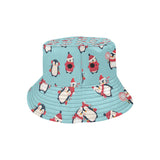 Cute penguin christmas  design pattern Unisex Bucket Hat