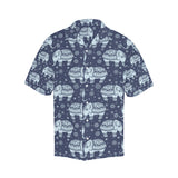Elephant tribal design pattern Men's All Over Print Hawaiian Shirt