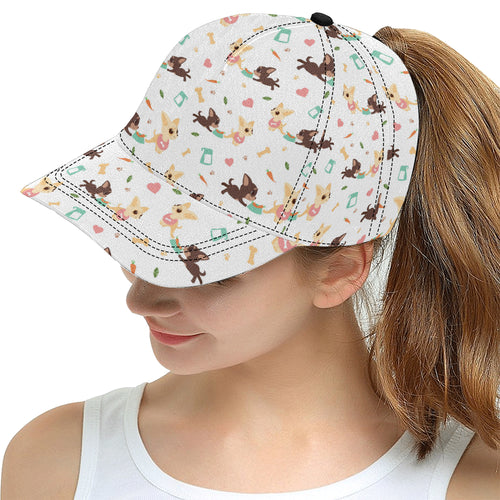 Cute Chihuahua puppie pattern All Over Print Snapback Cap