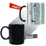 Crows christmas hat scarf Morphing Mug Heat Changing Mug