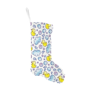 Duck Toy Pattern Print Design 01 Christmas Stocking