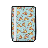 Hand drawn pizza blue background Car Seat Belt Cover
