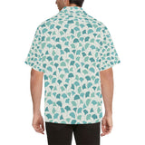 Green ginkgo leaves pattern Men's All Over Print Hawaiian Shirt