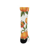 Oranges pattern background Crew Socks