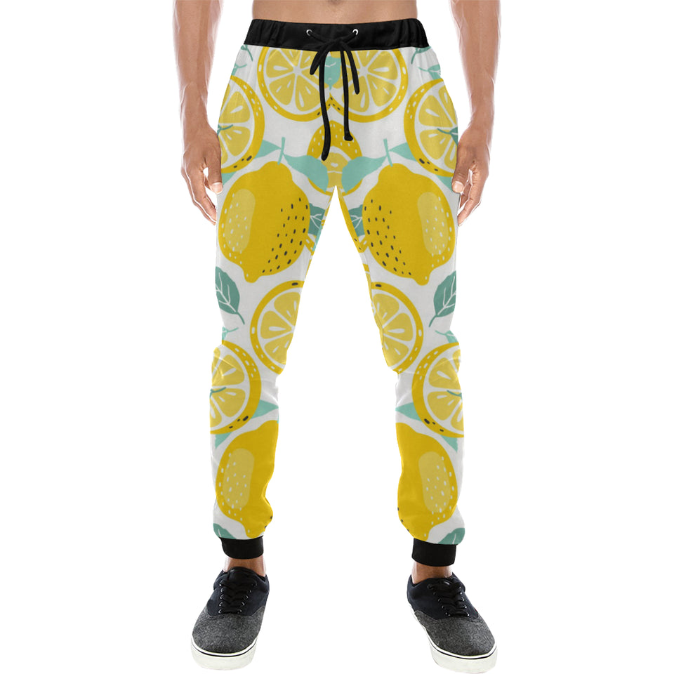 lemon design pattern Unisex Casual Sweatpants