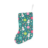 Snowman bird decorative elements christmas pattern Christmas Stocking