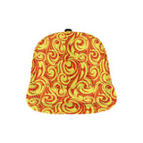 Fire flame design pattern All Over Print Snapback Cap