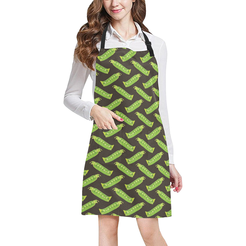 Green Peas Pattern Print Design 05 All Over Print Adjustable Apron