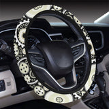Gear Pattern Print Design 02 Car Steering Wheel Cover