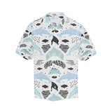 Cute dolphins Childish Style pattern Men's All Over Print Hawaiian Shirt