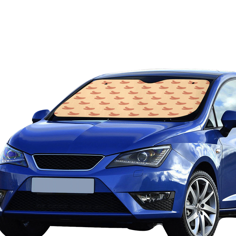 Sausage Pattern Print Design 03 Car Sun Shade