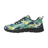 Toucan tropical leaves design pattern Women's Sneaker Shoes