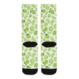 Lime design pattern Crew Socks