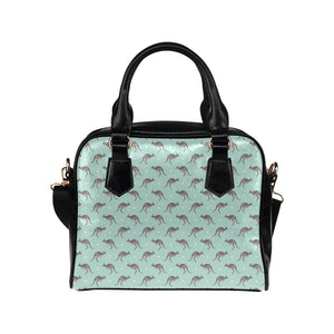Kangaroo pattern background Shoulder Handbag