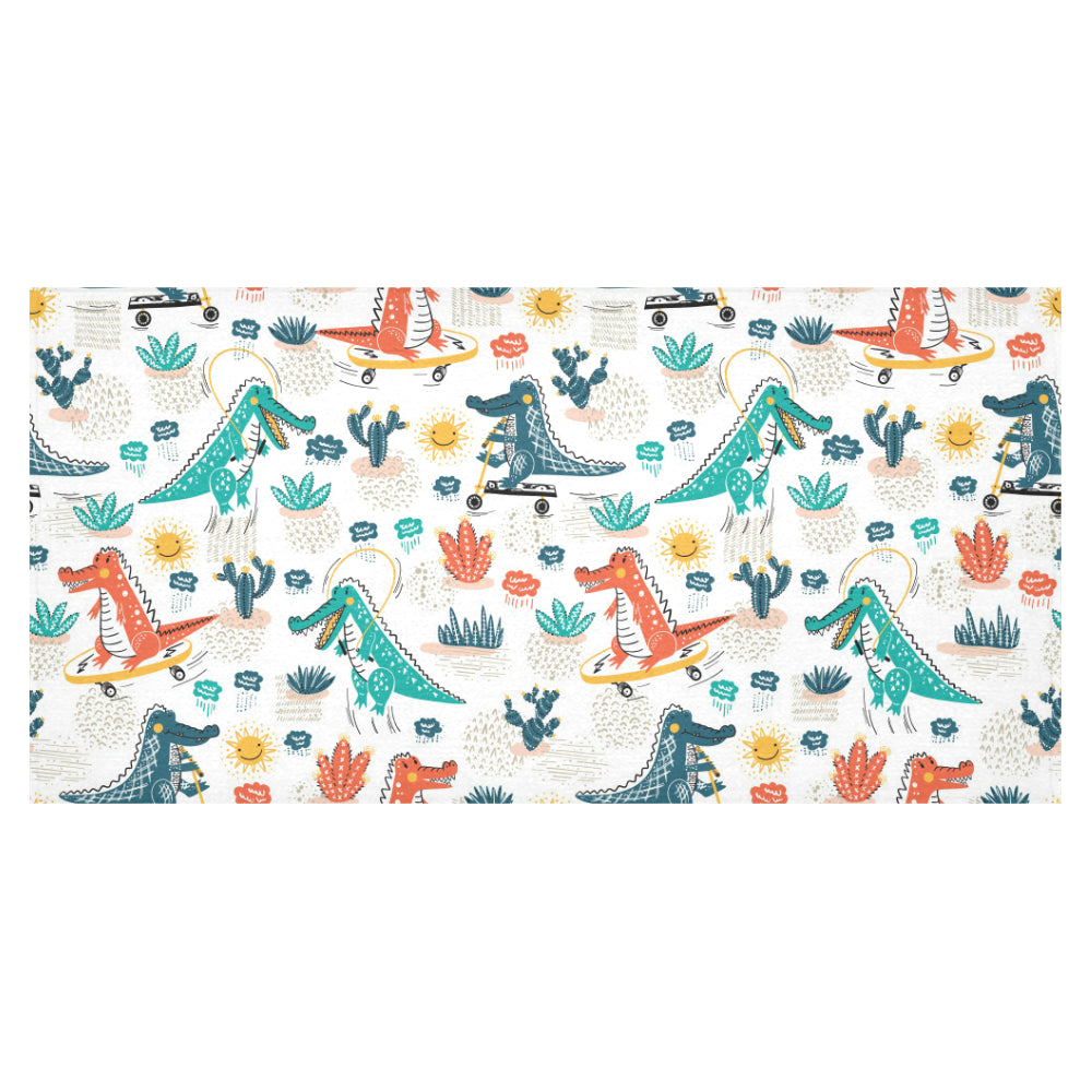 Cute Crocodile Pattern Tablecloth
