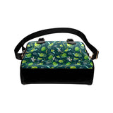 Lime ice flower pattern Shoulder Handbag