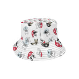 French bulldog cup paw pattern Unisex Bucket Hat