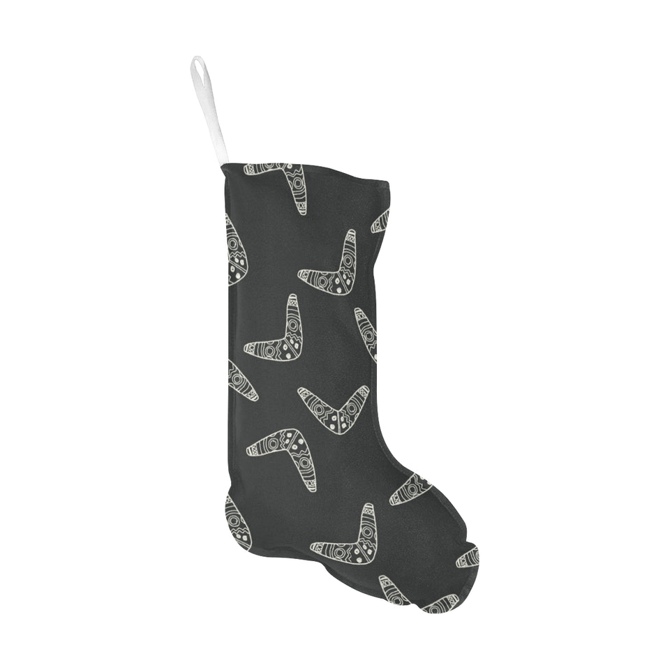 Hand drawn boomerang Australian aboriginal ornamen Christmas Stocking