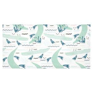 Crocodile diver pattern Tablecloth