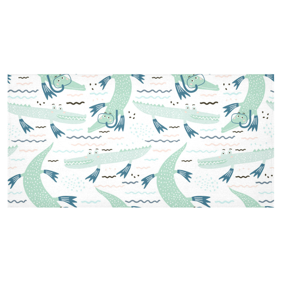 Crocodile diver pattern Tablecloth