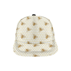 Bee honeycomb seamless design pattern All Over Print Snapback Cap