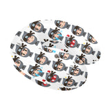 Cute ninja design pattern U-Shaped Travel Neck Pillow