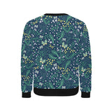 butterfly leaves pattern Men's Crew Neck Sweatshirt