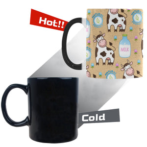 Cow bottle of milk pattern Morphing Mug Heat Changing Mug