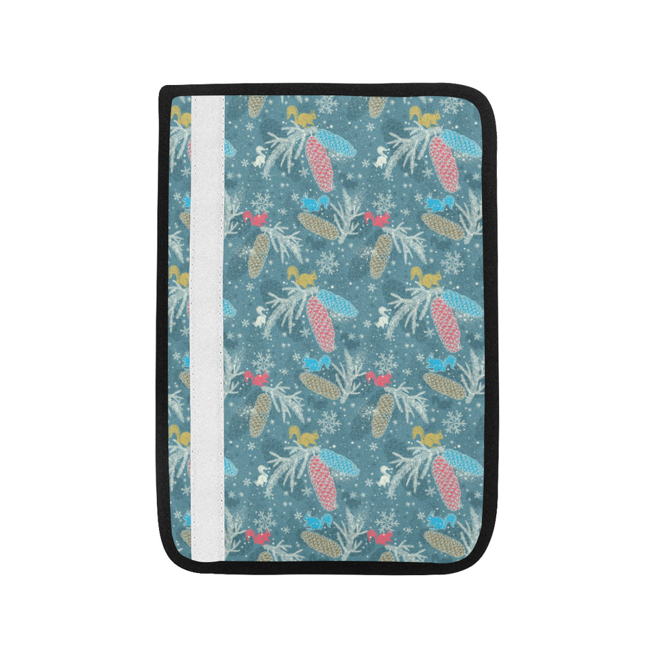 Squirrel Pattern Print Design 01 Car Seat Belt Cover
