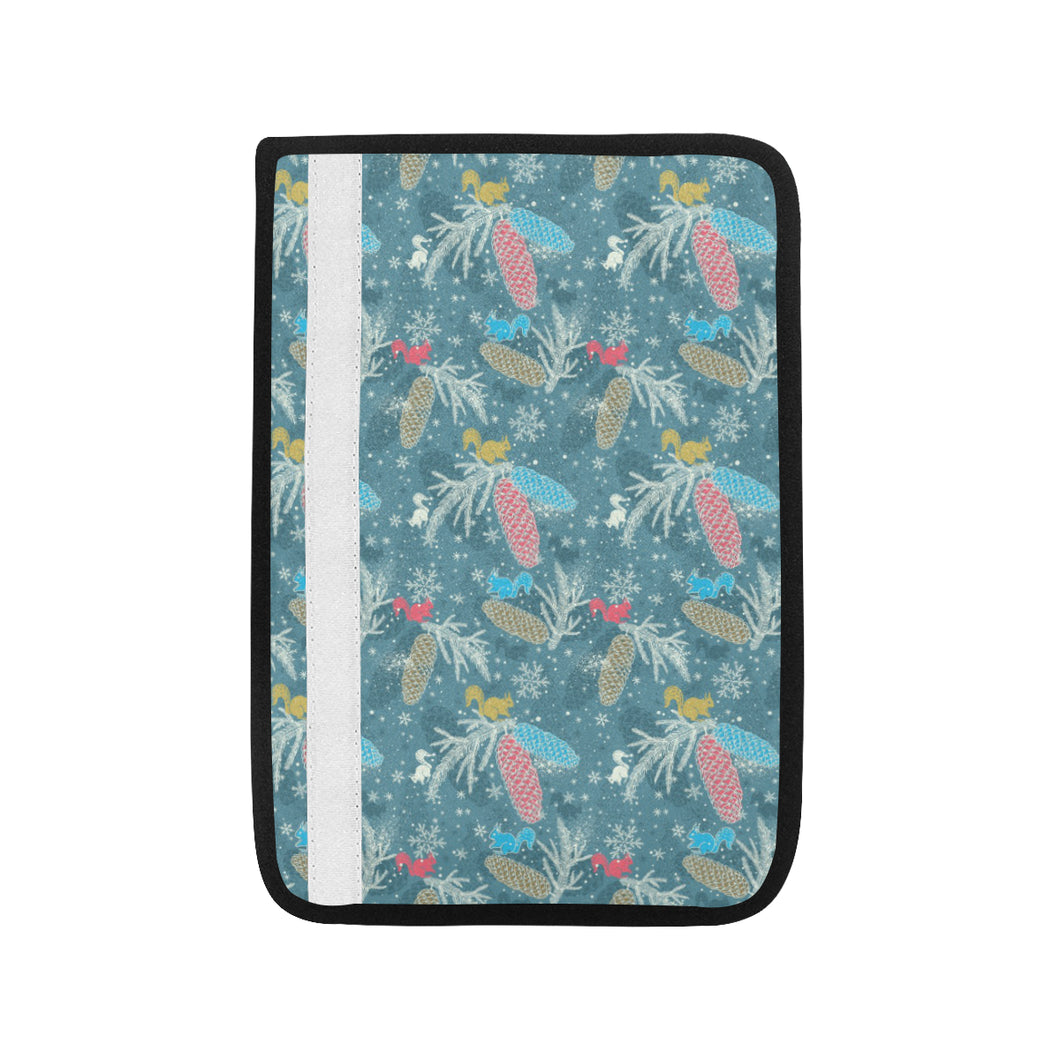 Squirrel Pattern Print Design 01 Car Seat Belt Cover