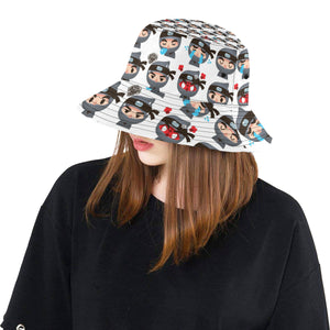 Cute ninja design pattern Unisex Bucket Hat