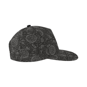 Pizza pattern All Over Print Snapback Cap