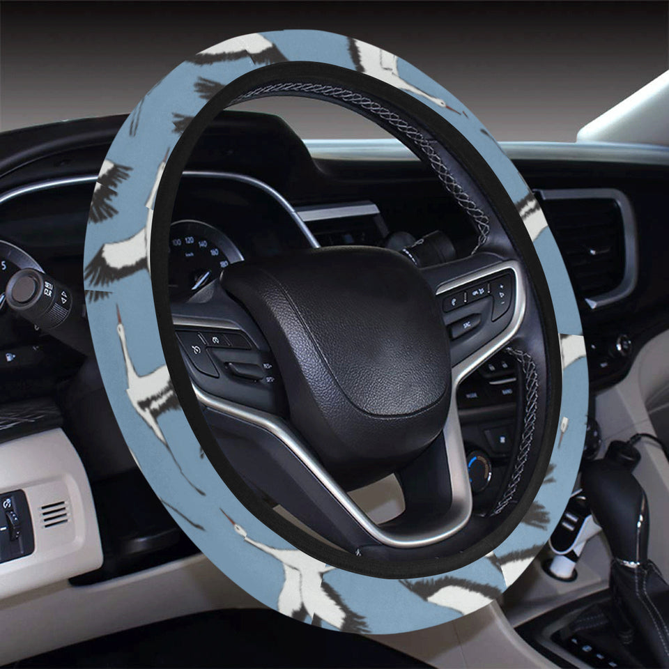 Seagull Pattern Print Design 04 Car Steering Wheel Cover