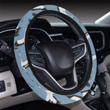 Seagull Pattern Print Design 04 Car Steering Wheel Cover