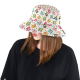 Color cute owl pattern Unisex Bucket Hat