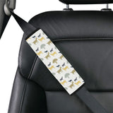 Silhouettes of goat and tree pattern Car Seat Belt Cover