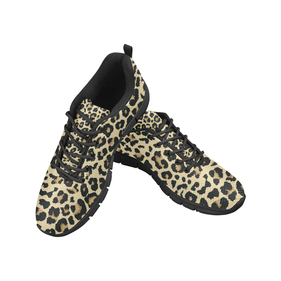 Leopard print design pattern Women's Sneaker Shoes