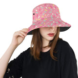 Pink donut glaze candy pattern Unisex Bucket Hat